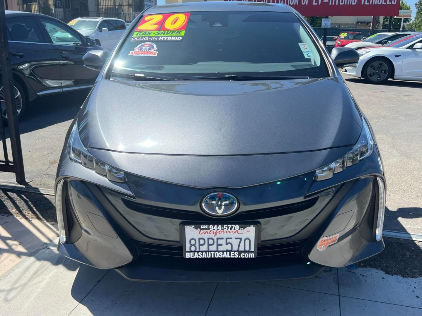 2020 DARK GRAY /GRAY Toyota Prius Prime (JTDKARFP9L3) , located at 744 E Miner Ave, Stockton, CA, 95202, (209) 944-5770, 37.956863, -121.282082 - Photo#1